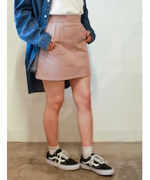 E hyphen world gallery | ツイルベイカーミニスカート(スカート)