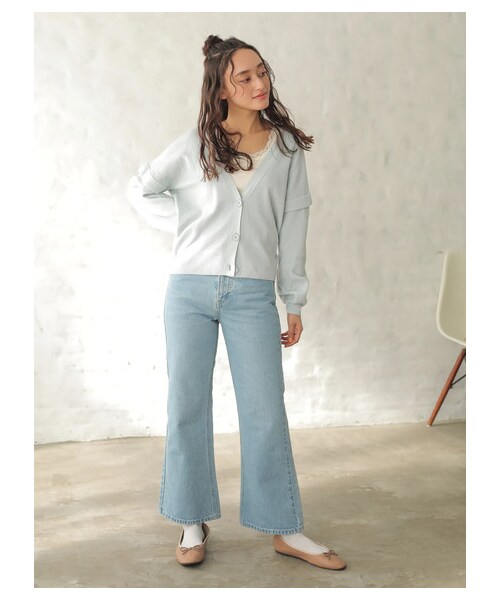 E hyphen world gallery（イーハイフンワールドギャラリー）の「【先行予約】Lee フレアパンツ（パンツ・ライトインディゴ/ミディアムインディゴ・S/M）」の11枚目の写真