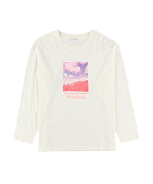 E hyphen world gallery（イーハイフンワールドギャラリー）の「【先行予約】スラブ天竺刺繍ロンT（トップス・オレンジ/グリーン/ブルー/パープル・F）」の22枚目の写真