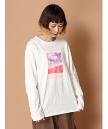 E hyphen world gallery | 【先行予約】スラブ天竺刺繍ロンT(トップス)