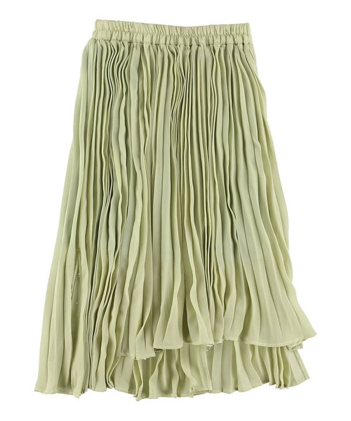 E hyphen world gallery（イーハイフンワールドギャラリー）の「【先行予約】イレヘムプリーツスカート（スカート・オフホワイト/ブラック/ライトグリーン・F）」の13枚目の写真