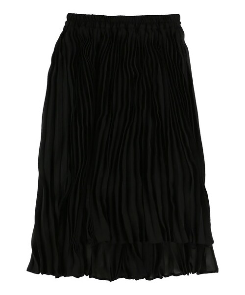 E hyphen world gallery（イーハイフンワールドギャラリー）の「【先行予約】イレヘムプリーツスカート（スカート・オフホワイト/ブラック/ライトグリーン・F）」の12枚目の写真