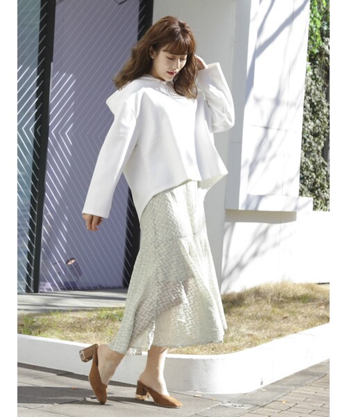 dazzlin（ダズリン）の「LITTLE LILYマキシワンピース（ワンピース・ピンク/グリーン/アイボリー・S/M）」の17枚目の写真