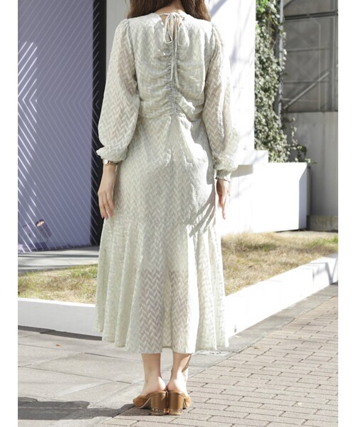 dazzlin（ダズリン）の「LITTLE LILYマキシワンピース（ワンピース・ピンク/グリーン/アイボリー・S/M）」の20枚目の写真