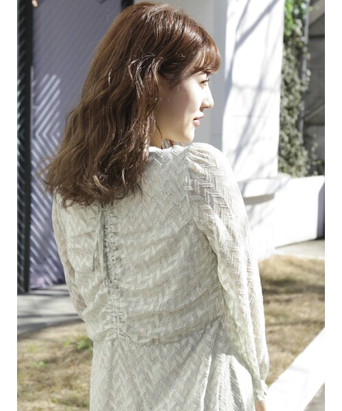 dazzlin（ダズリン）の「LITTLE LILYマキシワンピース（ワンピース・ピンク/グリーン/アイボリー・S/M）」の21枚目の写真