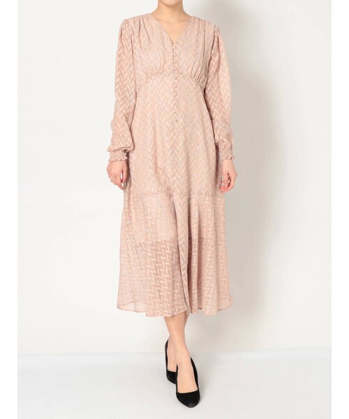 dazzlin（ダズリン）の「LITTLE LILYマキシワンピース（ワンピース・ピンク/グリーン/アイボリー・S/M）」の6枚目の写真