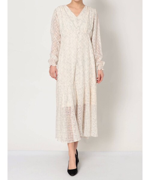 dazzlin（ダズリン）の「LITTLE LILYマキシワンピース（ワンピース・ピンク/グリーン/アイボリー・S/M）」の2枚目の写真