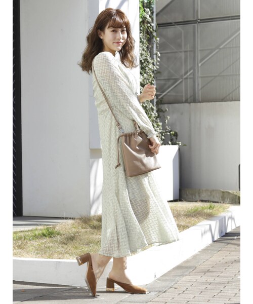 dazzlin（ダズリン）の「LITTLE LILYマキシワンピース（ワンピース・ピンク/グリーン/アイボリー・S/M）」の16枚目の写真