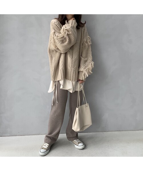 no brand(ノーブランド)の「イージーニットパンツ(その他パンツ・レディース・その他)」の10枚目の写真