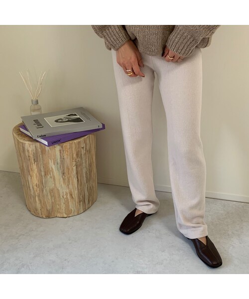 no brand(ノーブランド)の「イージーニットパンツ(その他パンツ・レディース・その他)」の5枚目の写真