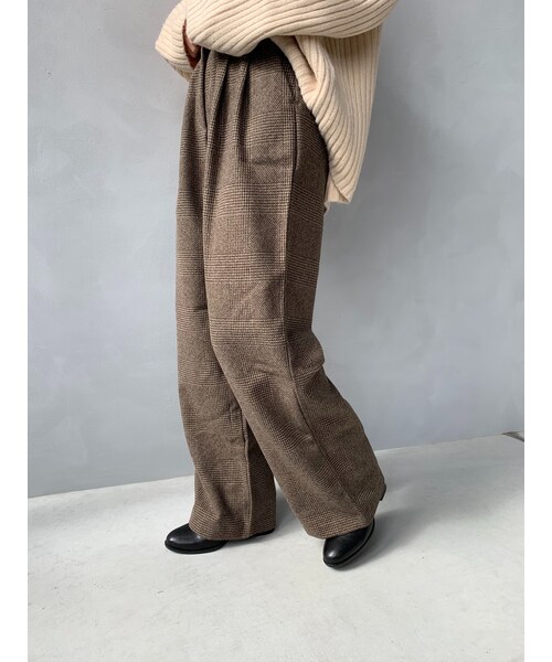 no brand（ノーブランド）の「チェックタックパンツ（その他パンツ・レディース・その他）」の2枚目の写真