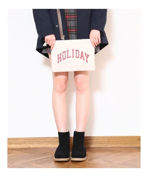 HOLIDAY(ホリデイ)の「【予約商品】COLLEGE CLUCH BAG(バッグ・レディース・BURGUNDY/BLACK/NAVY・ONE SIZE)」の3枚目の写真