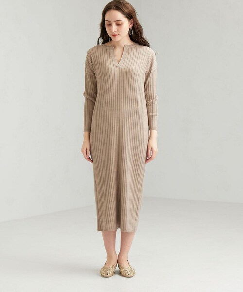 新品！グリーンレーベルリラクシング　シンプルリフトワンピース size SHORT/TALLあり］シンプルリフトワンピース ―UVカット・抗菌―