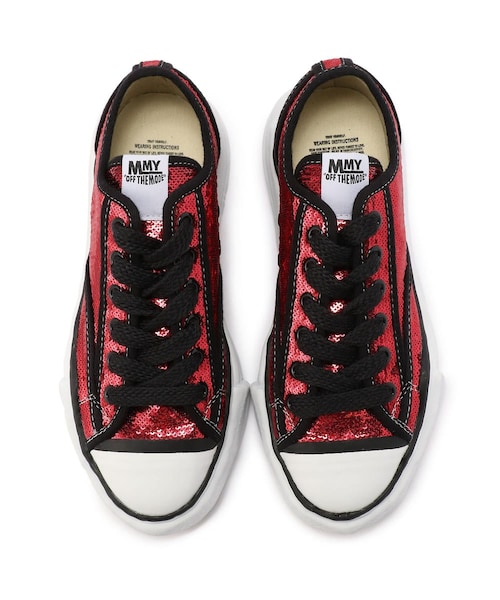 MIHARAYASUHIRO（ミハラヤスヒロ）の「MIHARAYASUHIRO/ミハラヤスヒロ/スパンコール LOWスニーカー（シューズ・メンズ・BLACK/RED/NAVY・41/42）」の3枚目の写真