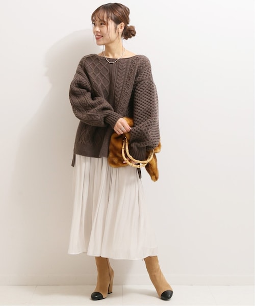 NOBLE シャイニーギャザースカート Noble（ノーブル）の「シャイニーギャザースカート◇（スカート