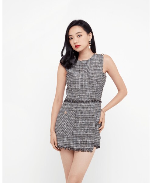 tweed romper