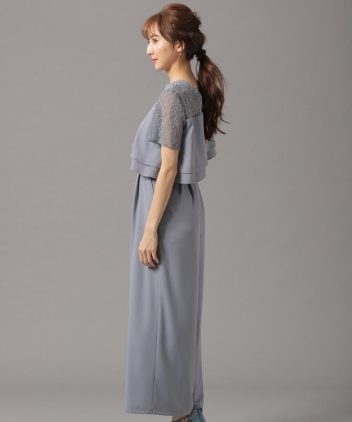 Andemiu（アンデミュウ）の「アシメラッフルオールインワン（ワンピース/ドレス・ブラック/ライトグリーン/ブルー）」の14枚目の写真