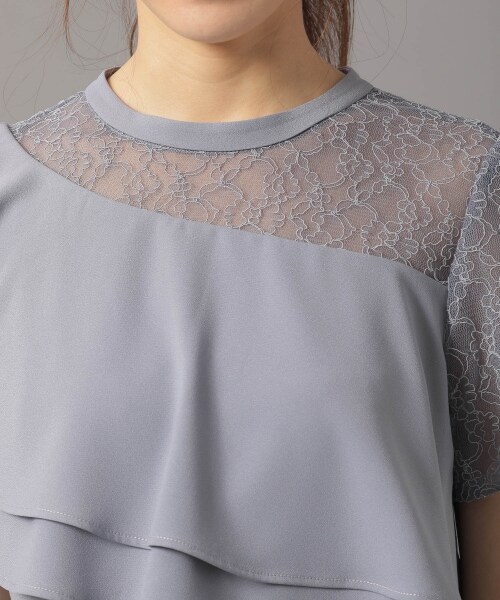 Andemiu（アンデミュウ）の「アシメラッフルオールインワン（ワンピース/ドレス・ブラック/ライトグリーン/ブルー）」の18枚目の写真