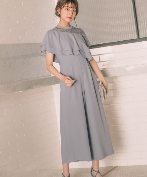 Andemiu（アンデミュウ）の「アシメラッフルオールインワン（ワンピース/ドレス・ブラック/ライトグリーン/ブルー）」の10枚目の写真