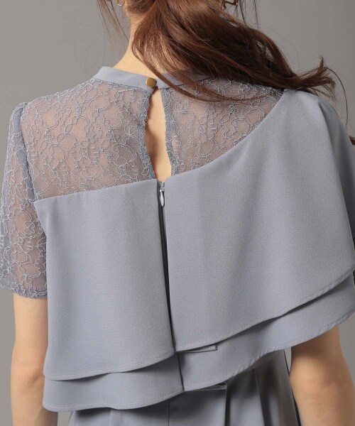 Andemiu（アンデミュウ）の「アシメラッフルオールインワン（ワンピース/ドレス・ブラック/ライトグリーン/ブルー）」の16枚目の写真