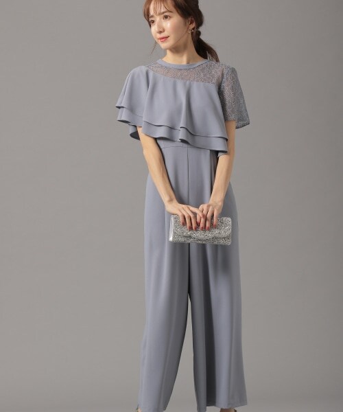 Andemiu（アンデミュウ）の「アシメラッフルオールインワン（ワンピース/ドレス・ブラック/ライトグリーン/ブルー）」の12枚目の写真