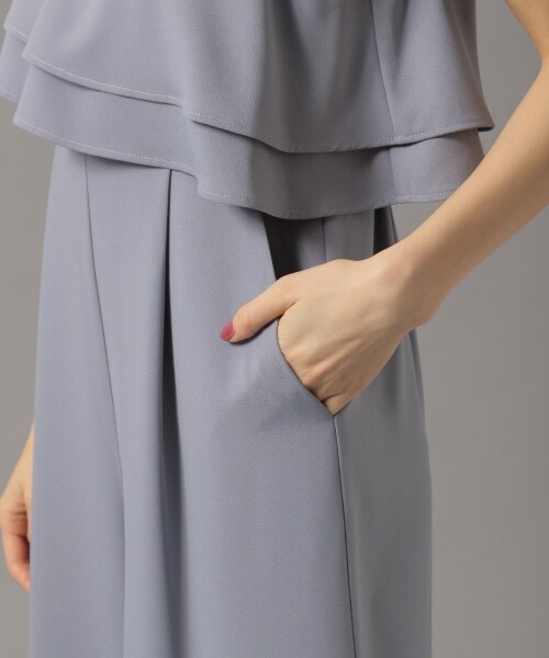 Andemiu（アンデミュウ）の「アシメラッフルオールインワン（ワンピース/ドレス・ブラック/ライトグリーン/ブルー）」の22枚目の写真