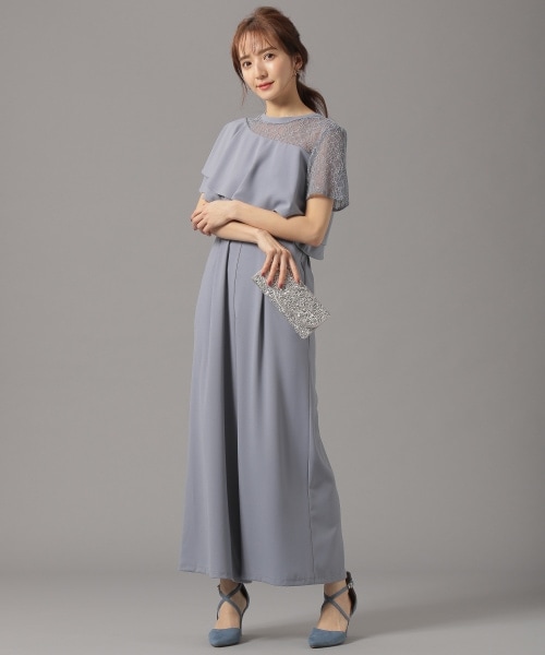 Andemiu（アンデミュウ）の「アシメラッフルオールインワン（ワンピース/ドレス・ブラック/ライトグリーン/ブルー）」の11枚目の写真