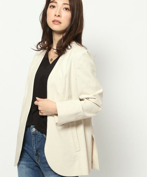 BARNYARDSTORM（バンヤードストーム）の「≪WEB先行予約≫シェルタリングジャケット（ジャケット/アウター・オフホワイト/ブラック）」の7枚目の写真