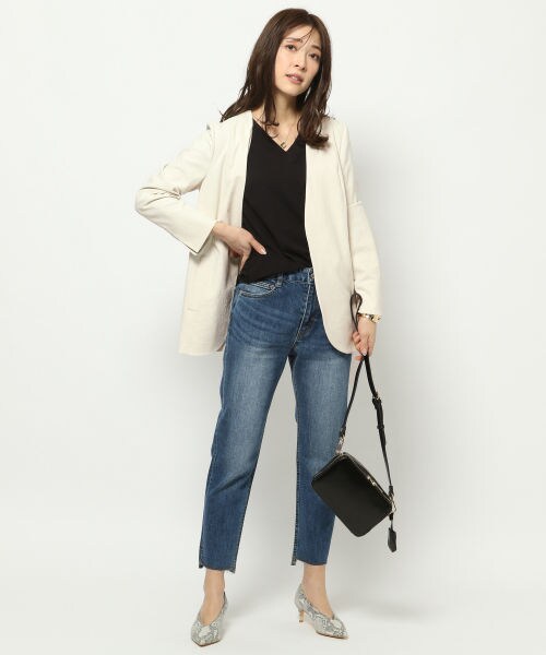 BARNYARDSTORM（バンヤードストーム）の「≪WEB先行予約≫シェルタリングジャケット（ジャケット/アウター・オフホワイト/ブラック）」の4枚目の写真