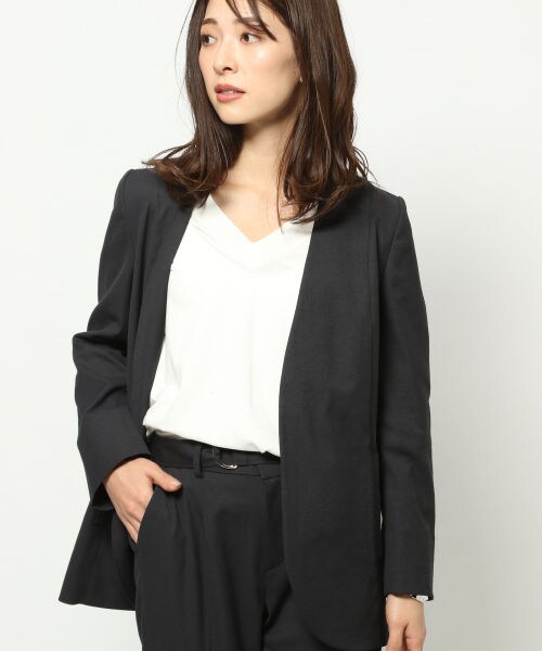 BARNYARDSTORM（バンヤードストーム）の「≪WEB先行予約≫シェルタリングジャケット（ジャケット/アウター・オフホワイト/ブラック）」の2枚目の写真