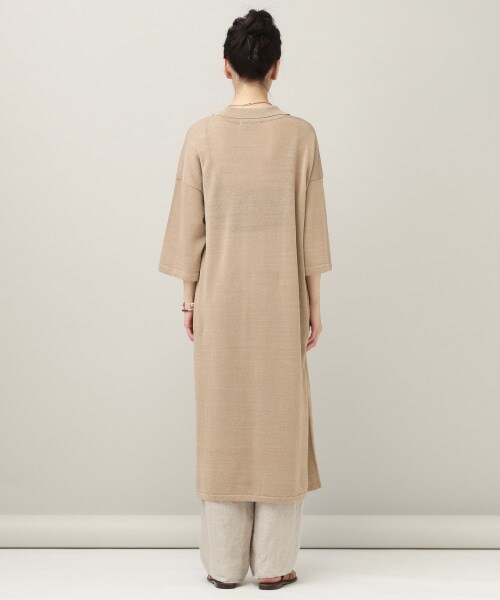 Curensology カレンソロジー ロングワンピース 半袖 ニット