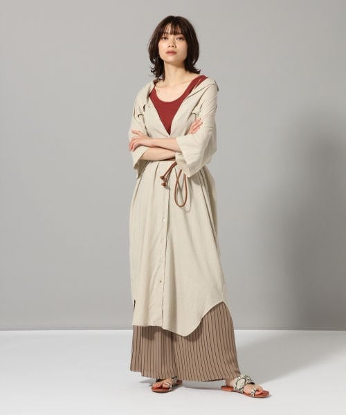 JEANASIS（ジーナシス）の「リネンカイキンシャツワンピース（）」 - WEAR
