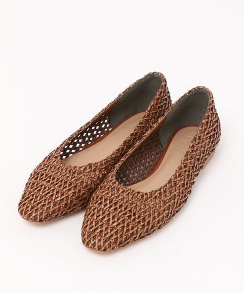 LOWRYS FARM（ローリーズファーム）の「メッシュフラットシューズ（シューズ・ブラック/ブラウン）」の3枚目の写真