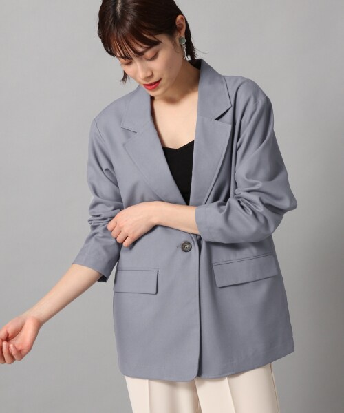 LOWRYS FARM（ローリーズファーム）の「ＴＲジャケット（ジャケット/アウター・アイボリー/ブラウン/ブルー）」の3枚目の写真