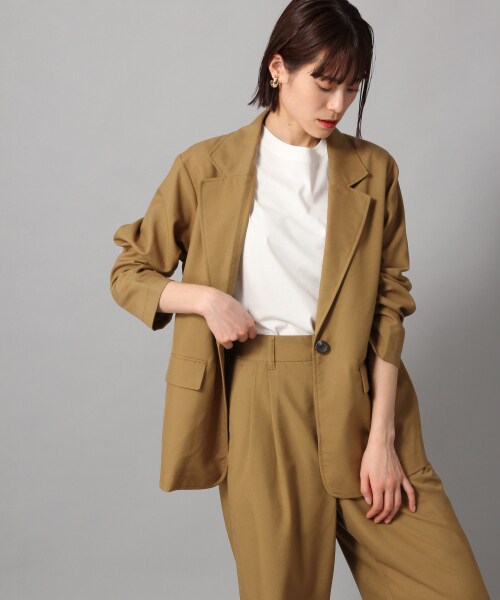 LOWRYS FARM（ローリーズファーム）の「ＴＲジャケット（ジャケット/アウター・アイボリー/ブラウン/ブルー）」の2枚目の写真