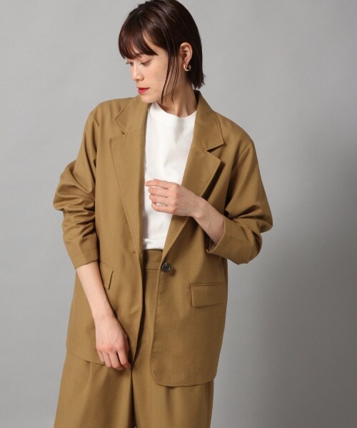 LOWRYS FARM（ローリーズファーム）の「ＴＲジャケット（ジャケット/アウター・アイボリー/ブラウン/ブルー）」の7枚目の写真