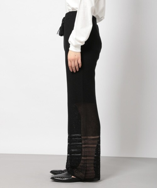 PAGEBOY（ページボーイ）の「レースアミニットパンツ（パンツ・ブラック/テラコッタ）」の9枚目の写真