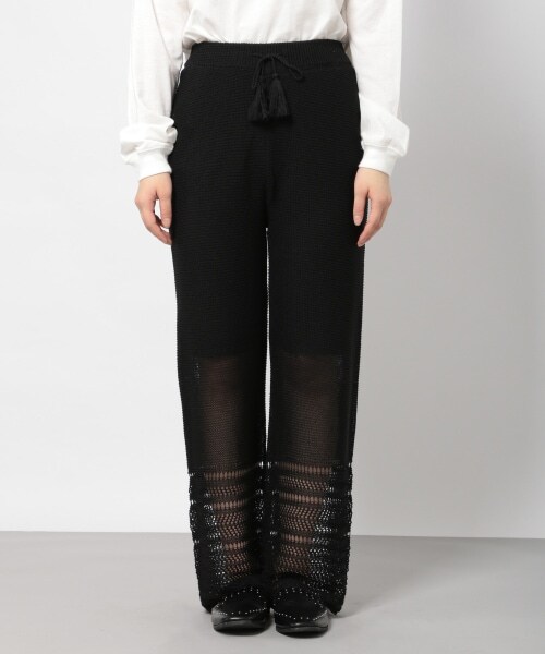 PAGEBOY（ページボーイ）の「レースアミニットパンツ（パンツ・ブラック/テラコッタ）」の8枚目の写真