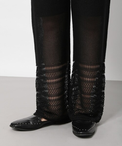 PAGEBOY（ページボーイ）の「レースアミニットパンツ（パンツ・ブラック/テラコッタ）」の12枚目の写真