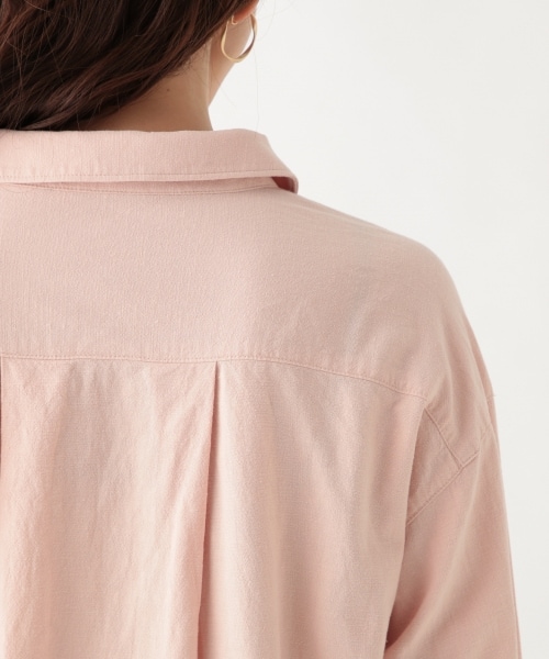 studio CLIP（スタディオクリップ）の「《days》“ナチュしわ”チュニックワンピース（ワンピース/ドレス・ライトピンク/ライトベージュ/ライトグリーン）」の12枚目の写真