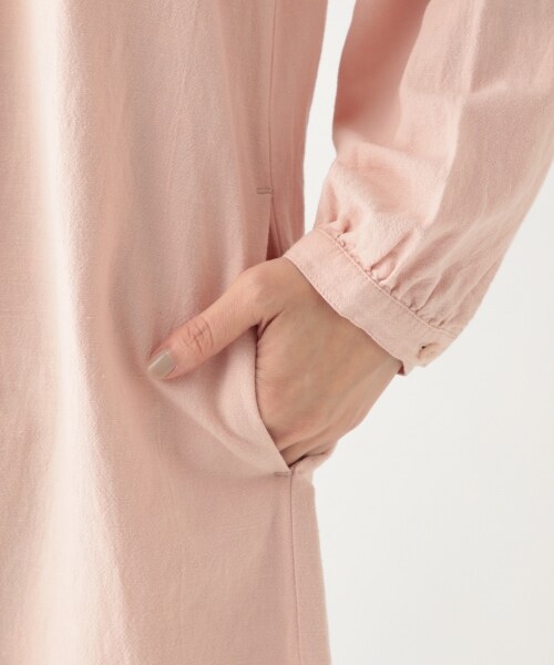 studio CLIP（スタディオクリップ）の「《days》“ナチュしわ”チュニックワンピース（ワンピース/ドレス・ライトピンク/ライトベージュ/ライトグリーン）」の10枚目の写真