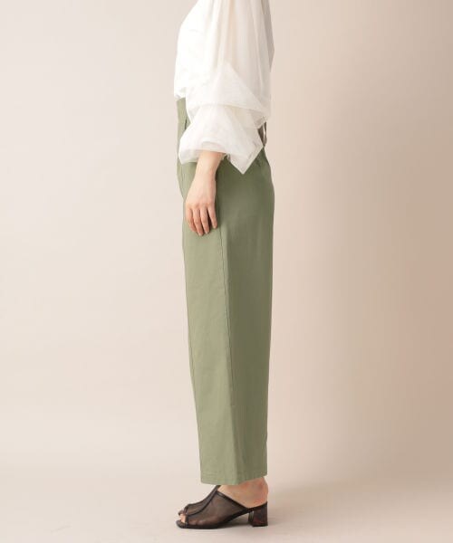 mysty woman（ミスティウーマン）の「バックレースアップワイドパンツ（パンツ・エクリュ/カーキ）」の6枚目の写真