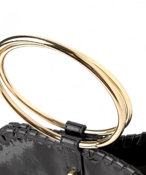 mysty woman（ミスティウーマン）の「リングハンドルBAG（バッグ・ブラック/キャメル）」の9枚目の写真