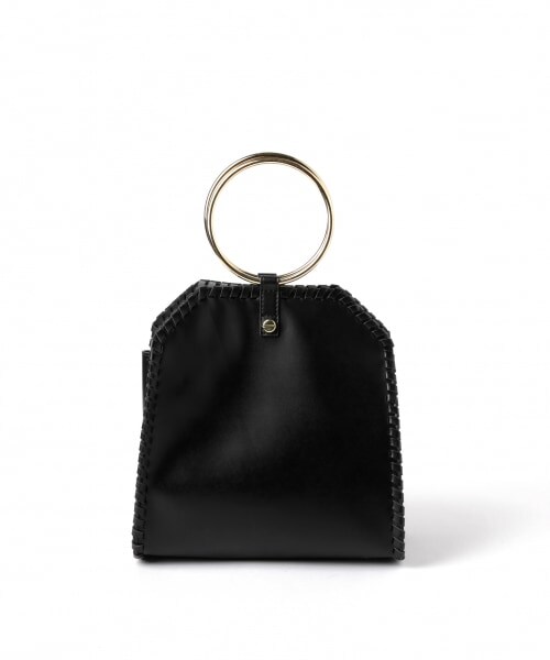 mysty woman（ミスティウーマン）の「リングハンドルBAG（バッグ・ブラック/キャメル）」の5枚目の写真