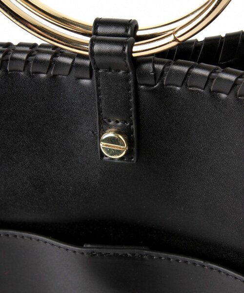 mysty woman（ミスティウーマン）の「リングハンドルBAG（バッグ・ブラック/キャメル）」の10枚目の写真