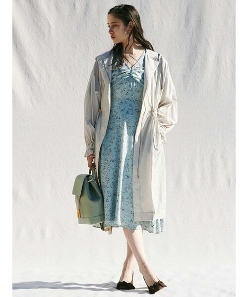 31 Sons de mode（トランテアン　ソン　ドゥ　モード）の「【SALE】フラワープリントワンピース（ワンピース/ドレス・レディース・オフホワイト/ライトグリーン/ブラック・36/38）」の7枚目の写真