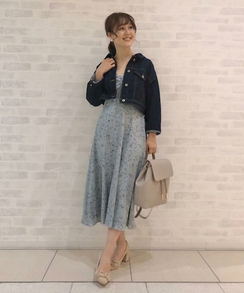 31 Sons de mode（トランテアン　ソン　ドゥ　モード）の「【SALE】フラワープリントワンピース（ワンピース/ドレス・レディース・オフホワイト/ライトグリーン/ブラック・36/38）」の9枚目の写真