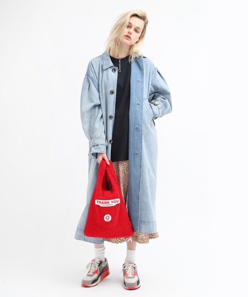 RNA（アールエヌエー）の「【3月中旬納期】E4674 ニットラメThank you bag（バッグ・レディース・シルバー/ターコイズ/レッド）」の21枚目の写真