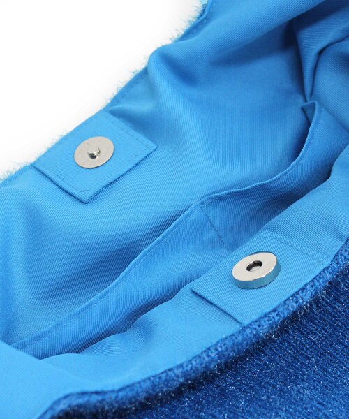 RNA（アールエヌエー）の「【3月中旬納期】E4674 ニットラメThank you bag（バッグ・レディース・シルバー/ターコイズ/レッド）」の17枚目の写真