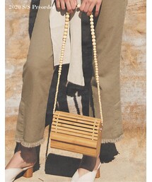 Re:EDIT | 【WEB展示会vol.2対象 近日販売予定】【先行予約受注】ウッドショルダーバッグ(バッグ)